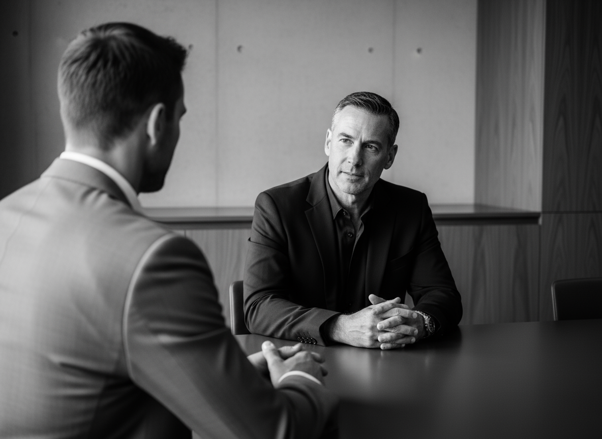 Luke Taylor in a working session with an executive client