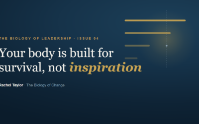 Your body is built for survival, not inspiration